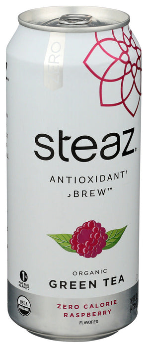 Steaz  Organic Green Tea Zero Calorie Raspberry  16 Fl Oz
