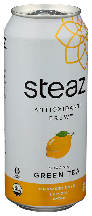 Steaz  Organic Unsweetened Green Tea Lemon  16 Fl Oz