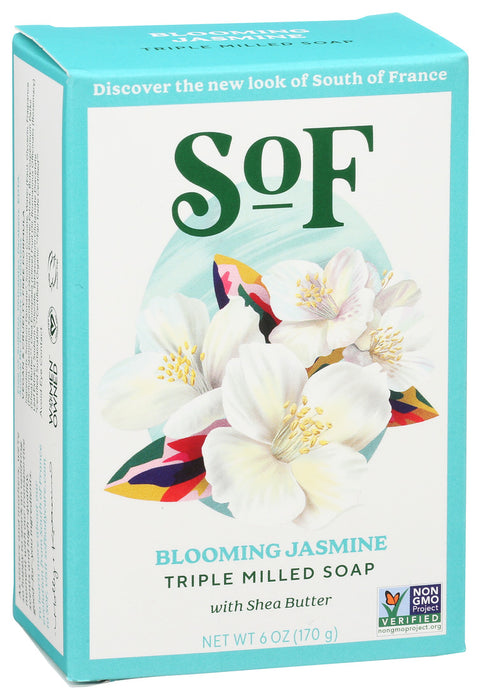 South Of France  Bar Soap Blooming Jasmine  1 Each  6 Oz