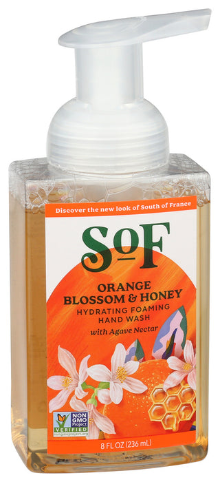 South Of France  Hand Soap Foaming Orange Blossom Honey 8 Oz