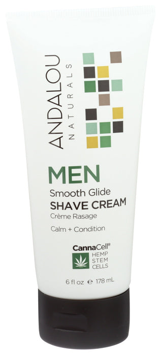 Andalou Naturals Men'S Smooth Glide Shave Cream 1 Each 6 Oz