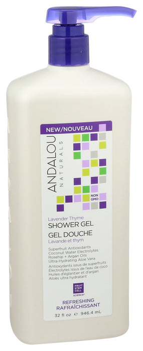 Andalou Naturals Shower Gel Lavender Thyme Refreshing 1 Each 32 Oz