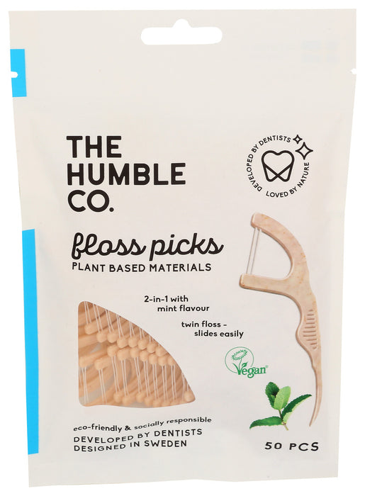 The Humble  Floss Pks Mint Ecofriendly  50 Ct