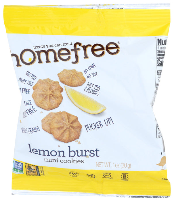 Home Free  Lemon Burst Mini Cookies  1 Oz