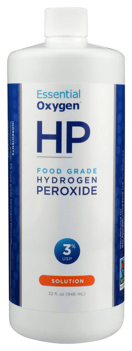 Essential Oxygen+  Hydrogen Peroxide 3% Food Grade  1 Each  32 Oz