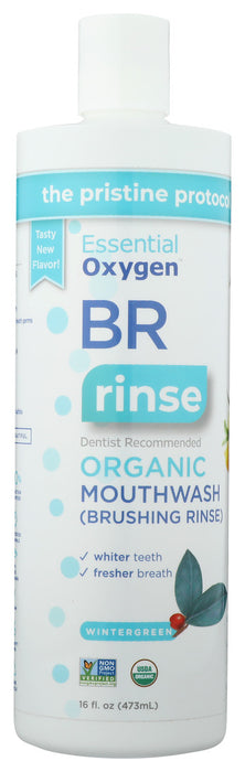 Essential Oxygen+  Organic Wintergreen Brushing Rinse  1 Each  16 Oz