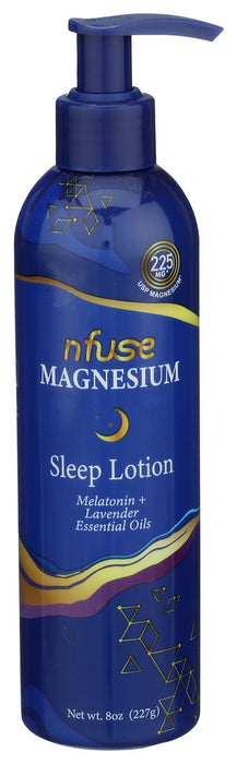 Magnesium Sleep Lotion with Melatonin and Lavender Essential Oils 8 oz