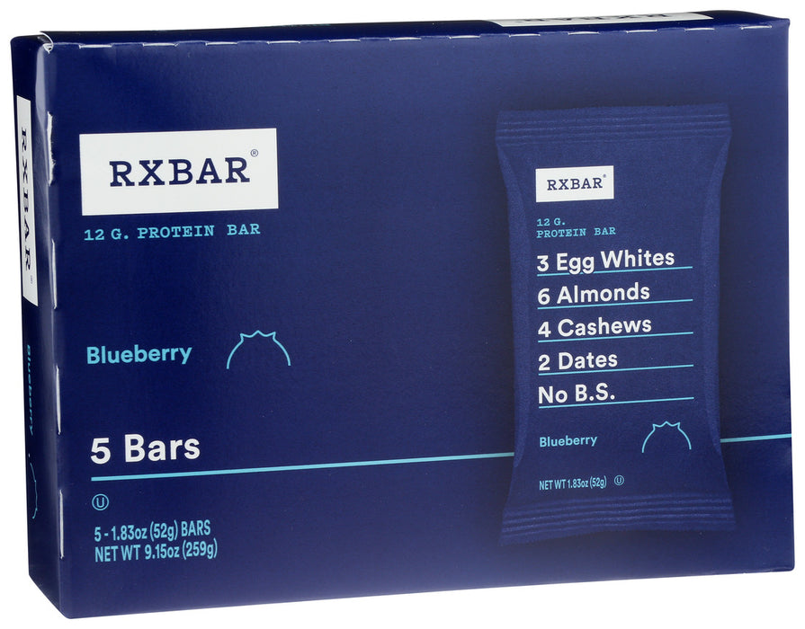 Apple Rx Bar Rxbar Protein Bars Blueberry 5/1.83 Oz — Mega Green Food