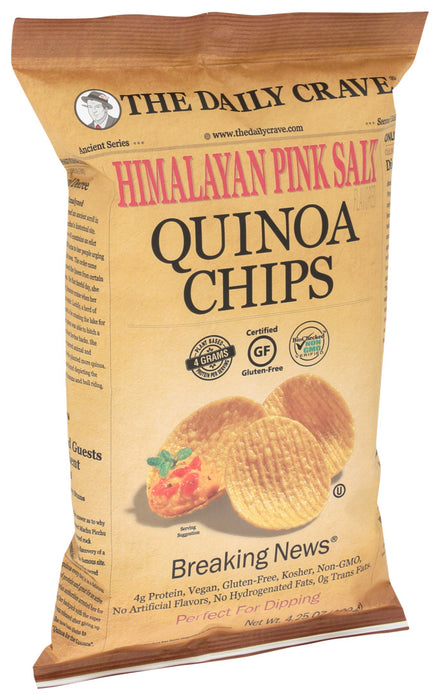 The Daily Crave  Quinoa Chips Himalayan Pink Salt  4.25 Oz