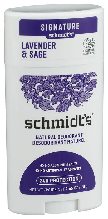 Schmidts  Schmidt'S Deodorant Lav&Sage Stick  1 Each  2.65 Oz