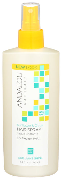 Andalou Naturals Perfect Hold Hair Spray Sunflower And Citrus 8.2 Oz