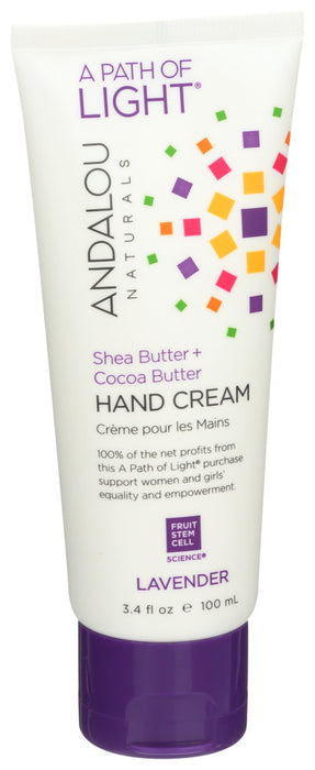 Andalou Naturals Hand Cream Lavender Shea 1 Each 3.4 Oz