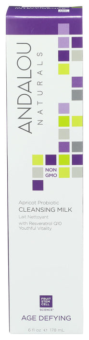 Andalou Naturals Cleansing Milk For Dry Sensitive Apricot Probiotic 6 Oz