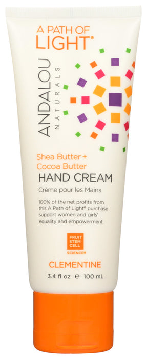 Andalou Naturals Clementine Hand Cream 3.4 Ounce