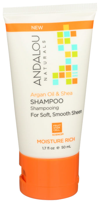 Andalou Naturals  Argan Oil And Shea Moisture Rich Shampoo  1.7 Oz