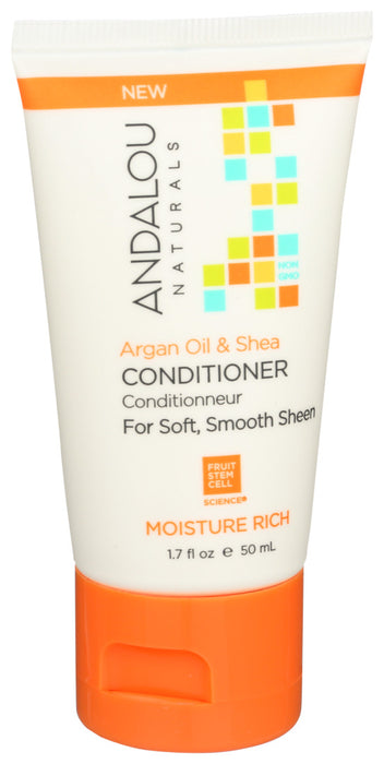 Andalou Naturals  Argan Oil And Shea Moisture Rich Conditioner  1.7 Oz