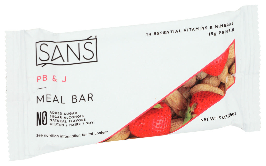 Sans  Meal Bar Pb&J   3 Oz