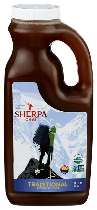 Sherpa Chai  Traditional Chai Concentrate Medium Bottle  32 Fl Oz