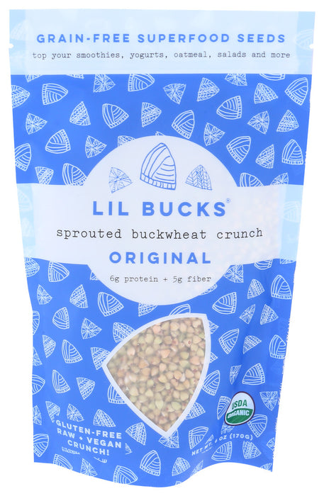 Lil Bucks  Original Buckwheat Sprouted Crunch   6 Oz