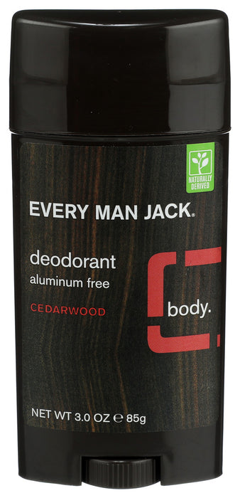 Every Man Jack  Body Deodorant Cedarwood Aluminum Free  1 Each  3 Oz