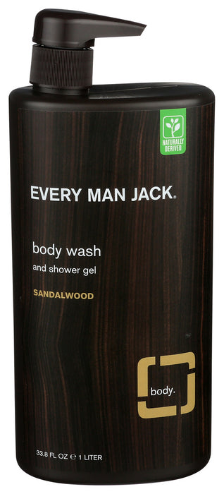 Every Man Jack Body Wash Sandalwood Body Wash 1 Each 33.8 Oz