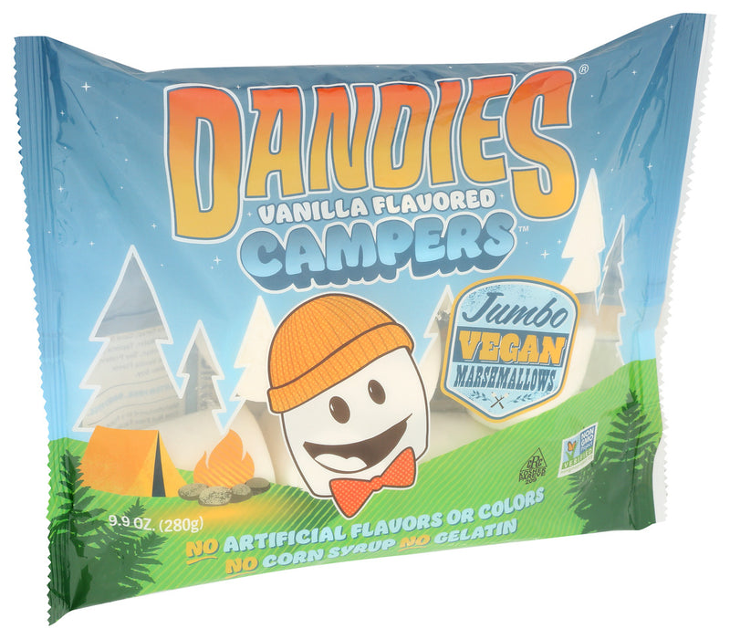 Dandies Vegan Marshmallows Vanilla Flavored Campers Jumbo 9.9 oz