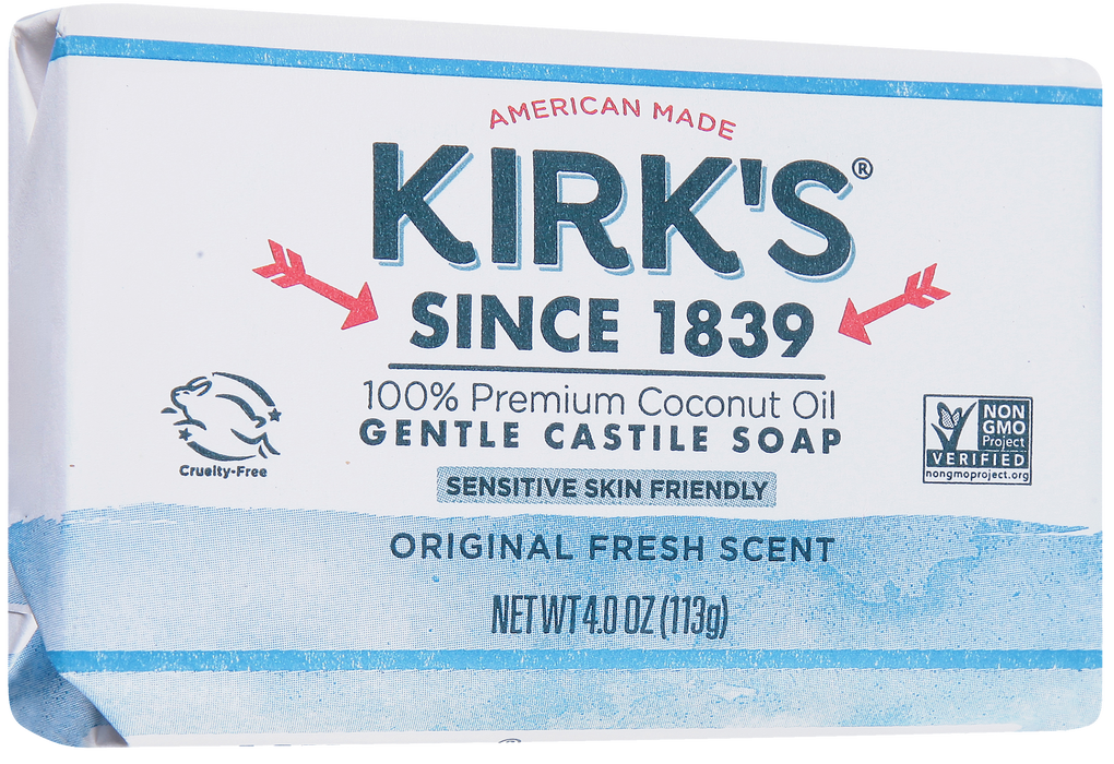 Kirk'S  Castile Bar Soap Original Fresh Scent  1 Each  4 Oz