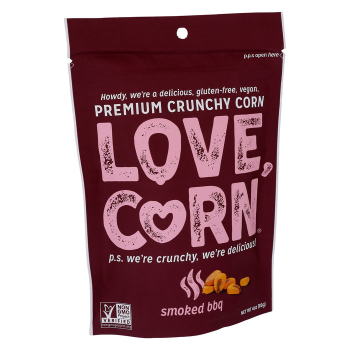 Love Corn  Smoked Bbq Roasted Crunchy Corn Snack  4 Oz