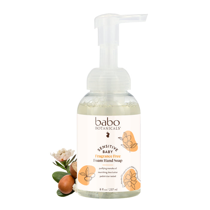 BABO BOTANICALS SENSITIVE BABY FOAM HAND SOAP 8 OZ