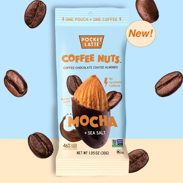 Pocket's Mocha and Sea Salt Coffee Nuts 1.05 oz