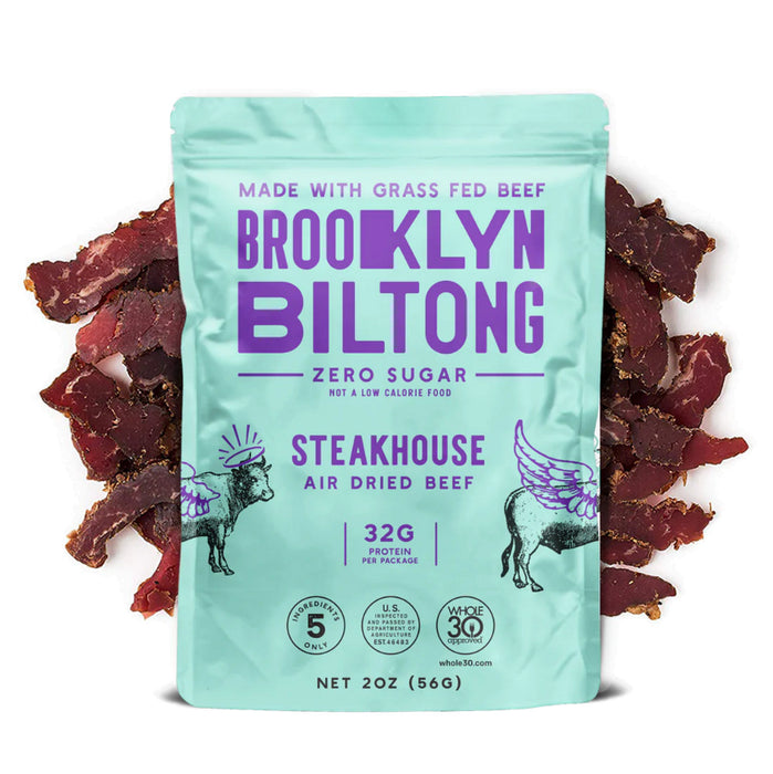Brooklyn Biltong Jo'Burg Steakhouse Beef Biltong 2oz