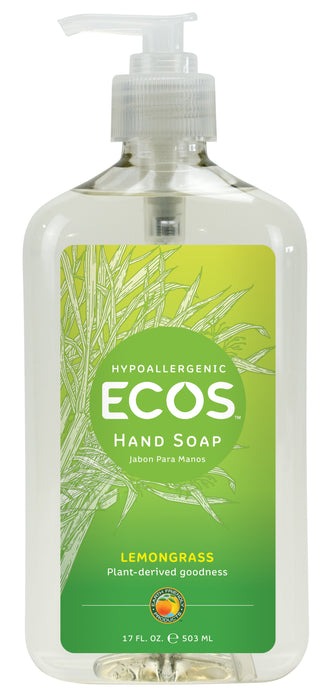 Ecos  Hypoallergenic Hand Soap Refill Lemongrass  32 Fl Oz