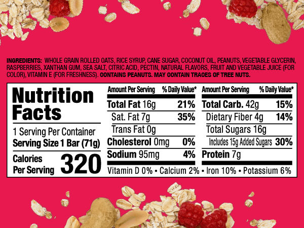 Bobo`S Oat Bars Oat Bar Stuffed Peanut Butter & Berry Jam 2.5 Oz