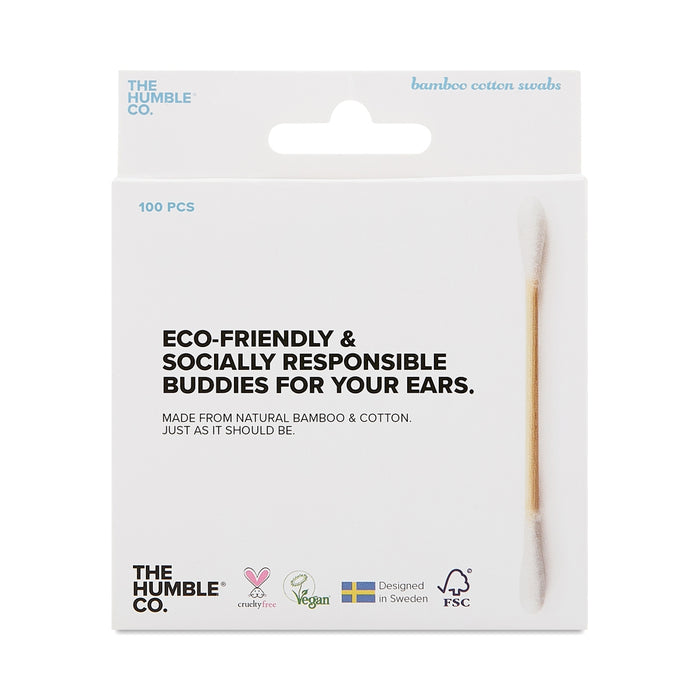 The Humble  Bamboo Cotton Swabs   100 Ct