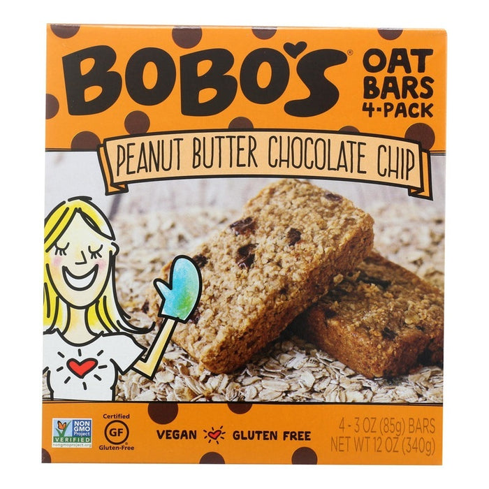 Bobo'S Oat Bars Gluten Free Peanut Butter Chocolate Chip Oat Bars  4 Pack