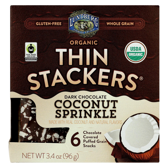 Lundberg Family Farm Dark Chocolate Coconut Sprinkle Organic 3.4 OZ