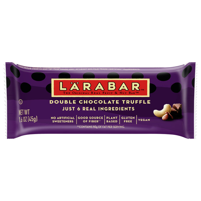 Larabar  Double Chocolate Truffle Fruit And Nut Bar   1.6 Oz