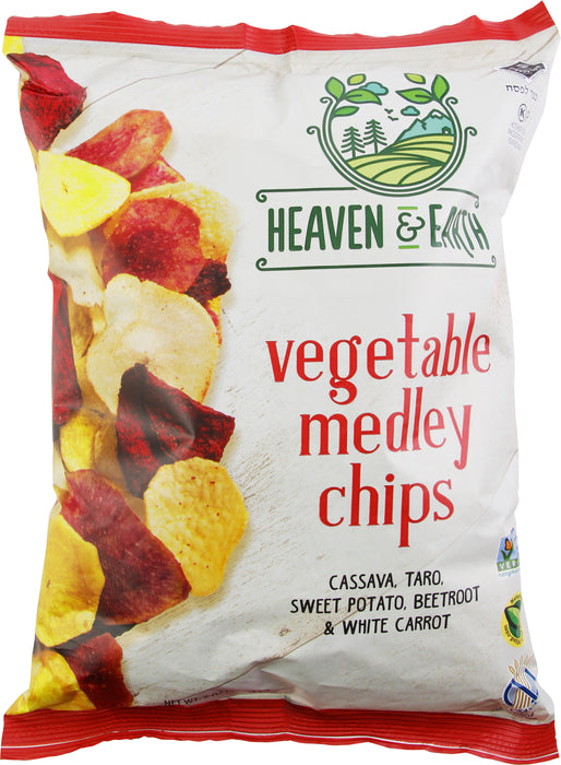 Heaven & Earth  Chips Vegetable Medley  5 Oz