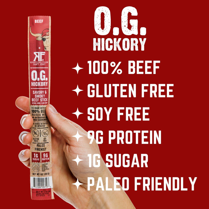 Righteous Felon O.G. Hickory Beef Stick 1oz (1ct)