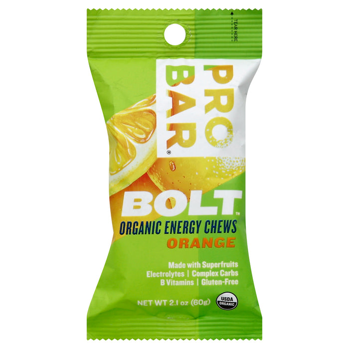 Probar  Bolt Organic Energy Chews Orange   2.1 Oz