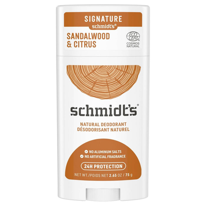 Schmidt'S  Deodorant Citrus Sandalwood Stick  1 Each  2.65 Oz