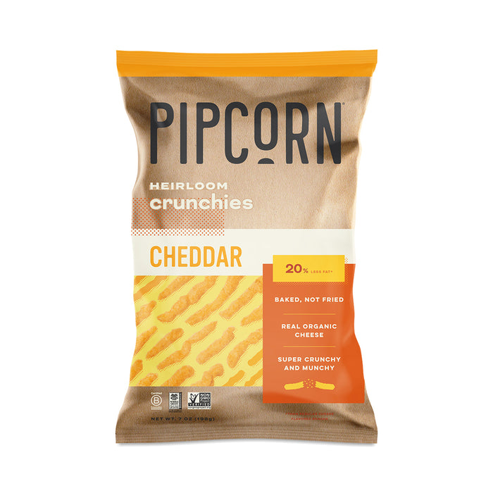 Pipcorn  Crunchies Cheddar  7 Oz