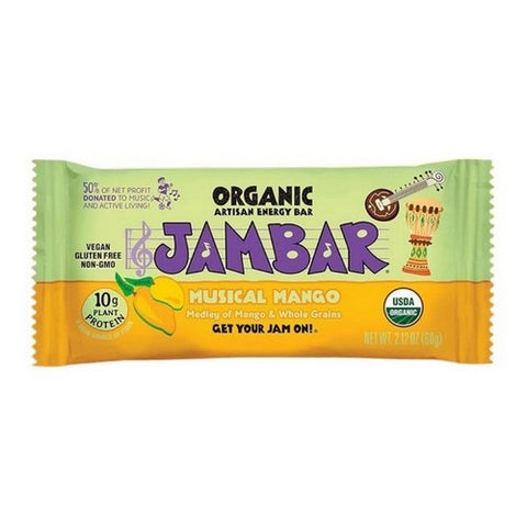 Jambar Energy Bar Musical Mango 2.12 Oz