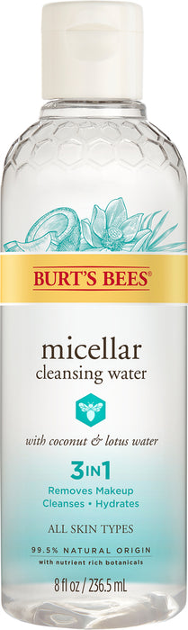 Burt'S Bees 3 In 1 Micellar Cleansing Water With Coconut And Lotus 8 Fl Oz