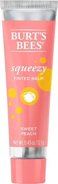 Burt'S Bees Squeezy Sweet Peach Tinted Balm .43 Oz