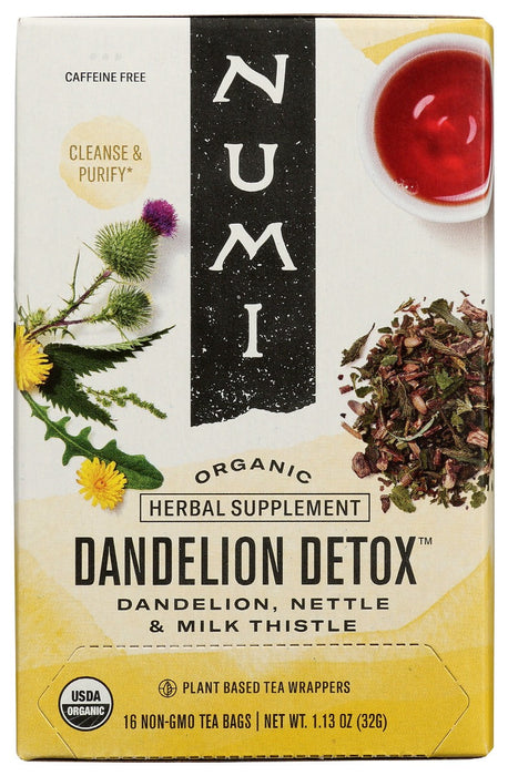 Numi  Herbal Tea Dandelion Detox Organic  16 Bag