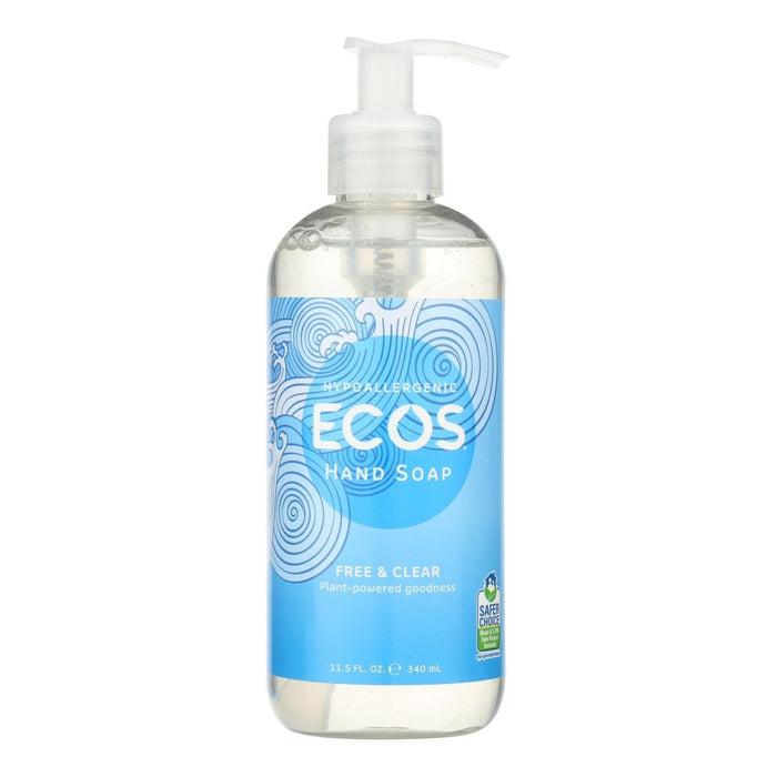 Ecos  Hand Soap Free And Clear  11.5 Oz