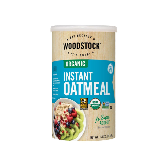 Woodstock Foods  No Sugar Added Instant Oatmeal   16 Oz