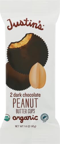 Justins Organic Peanut Butter Cups Dark Chocolate 1.4 Oz