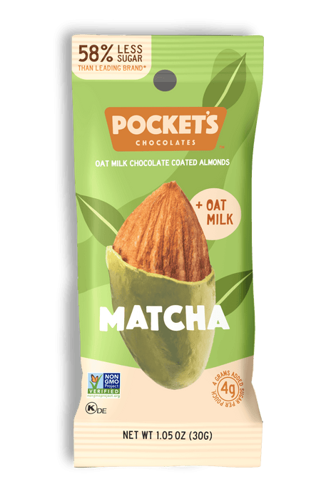 Pocket's Matcha Chocolate Almonds 1.05 oz